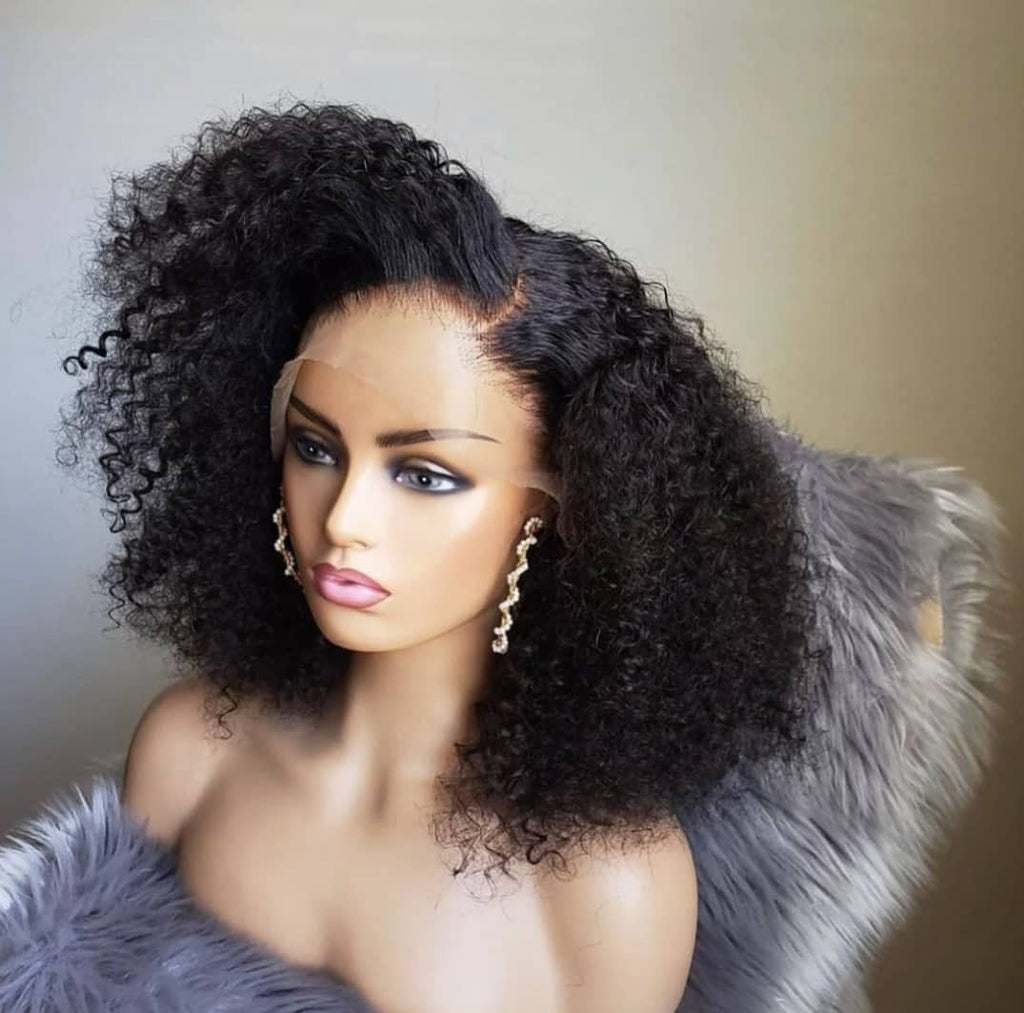 Worth |Natural Black Full Frontal Lace Kinky Curly Side Part Wig-04