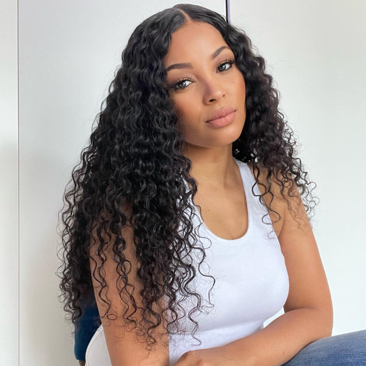 Worth I Glueless Wig Water Wave 4*4 Closure Lace Wig-03