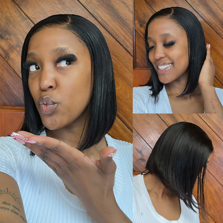 [mami_lesaaa]'s Special Link NatureMAX™ Silky Blunt Cut Bob Glueless Ear-to-ear 13x4 HD Lace Front Wig Pre-Cut Lace Flexi-Fit Drawstring Cap-01