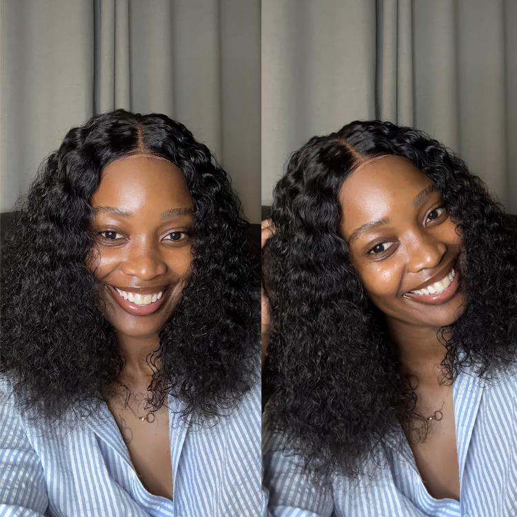 [simphiwe_zikalala]'s Special Link 1 Sec Install Wig | 180% Density ReadytoGo Soft Deep Curl Bob Glueless 4x4 Closure Lace Wig-01