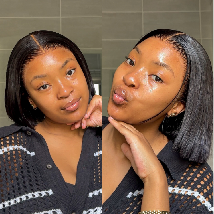 [kim.moleleki]'s Special Link NatureMAX™ Silky Blunt Cut Bob Glueless Ear-to-ear 13x4 HD Lace Front Wig Pre-Cut Lace Flexi-Fit Drawstring Cap-01