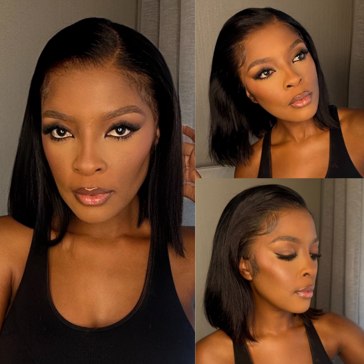 [nomsamadida]'s Special Link NatureMAX™ Silky Blunt Cut Bob Glueless Ear-to-ear 13x4 HD Lace Front Wig Pre-Cut Lace Flexi-Fit Drawstring Cap-01