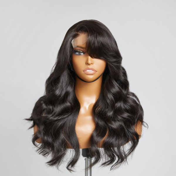 Worth | Graceful C Parted Body Wave 7x6 Closure Lace Glueless Wigs with Bangs-01
