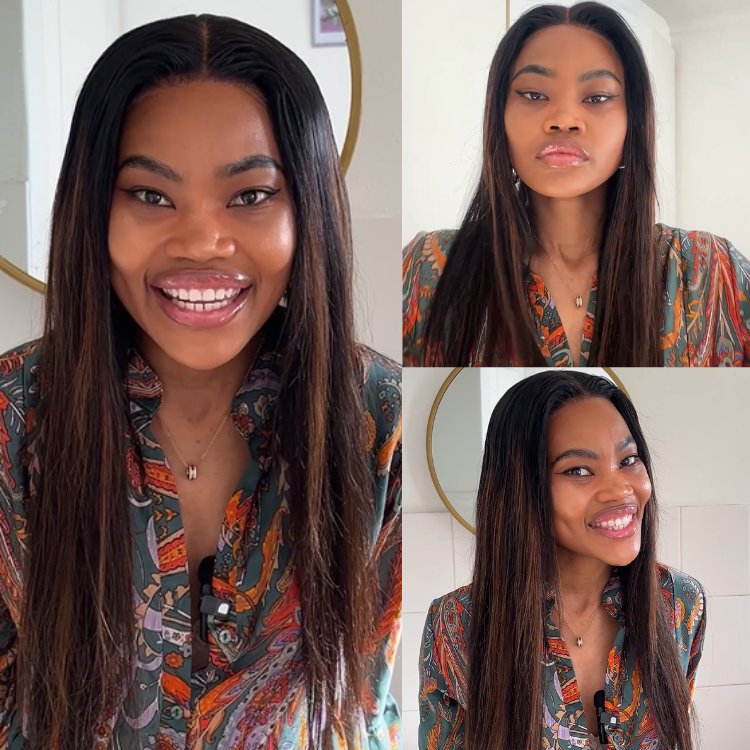 [homba_mazaleni]'s Special Link PreMax Wigs | Ultra Natural Hairline Brown Highlight & Natural Black Silky Straight Glueless 13x4 Frontal Lace Long Wig Pre-Cut Lace-01