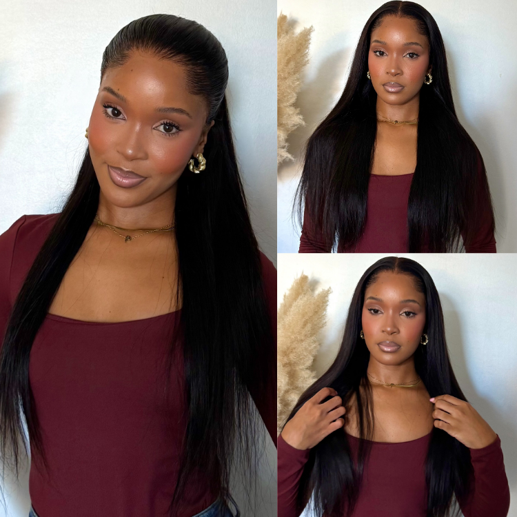 [_petunia_k]'s Special Link NatureMAX™ Pre-do Lagos Hairline Flexi Fit Invisi Drawstring Cap Silky Straight Glueless 13x4 Frontal HD Lace Wig Pre-Cut Lace-14