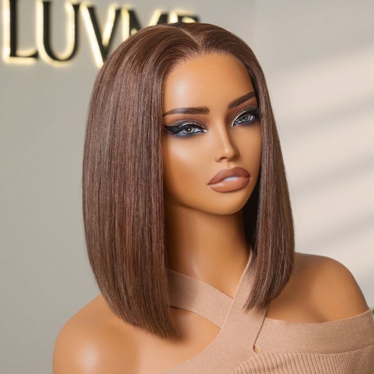 Luvme All-Day Comfort™ Wig | Dark Brown 200% Density ReadytoGo Super Double Drawn 4x4 Lace Wig Pre-cut Lace-03