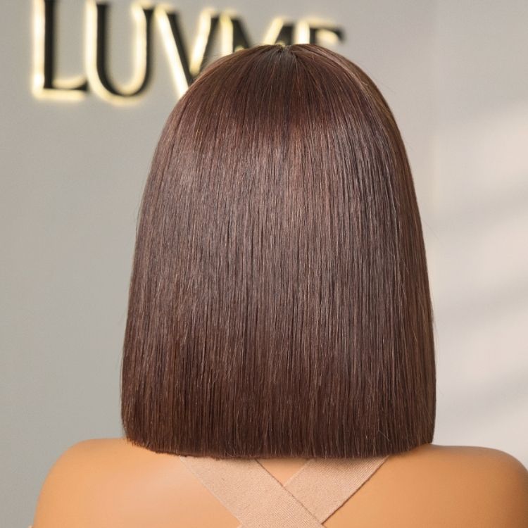 Luvme All-Day Comfort™ Wig | Dark Brown 200% Density ReadytoGo Super Double Drawn 4x4 Lace Wig Pre-cut Lace-05