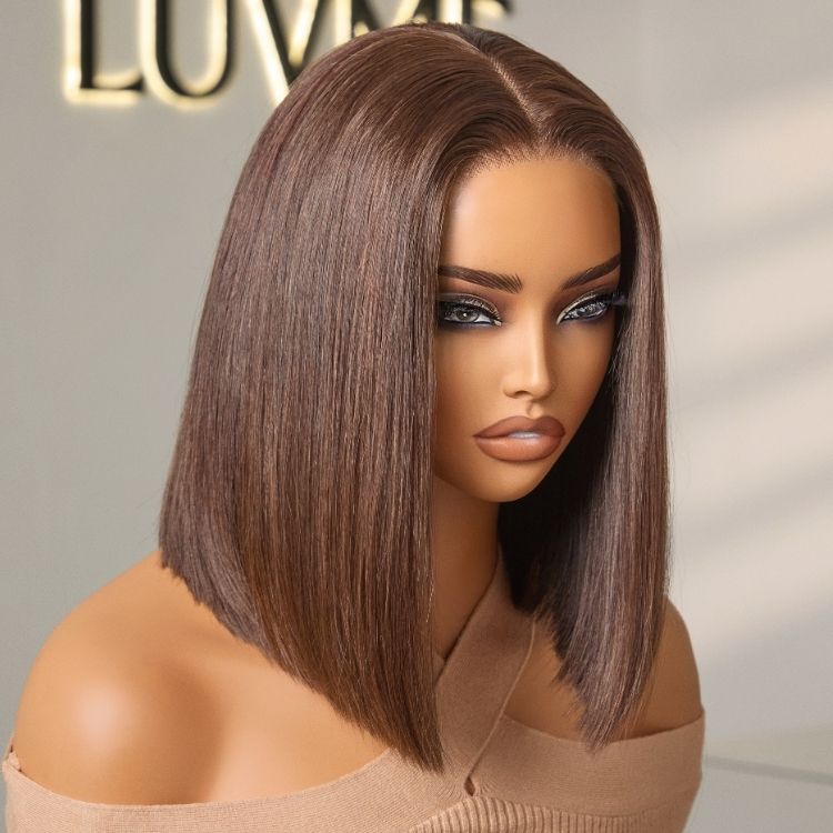 Luvme All-Day Comfort™ Wig | Dark Brown 200% Density ReadytoGo Super Double Drawn 4x4 Lace Wig Pre-cut Lace-02