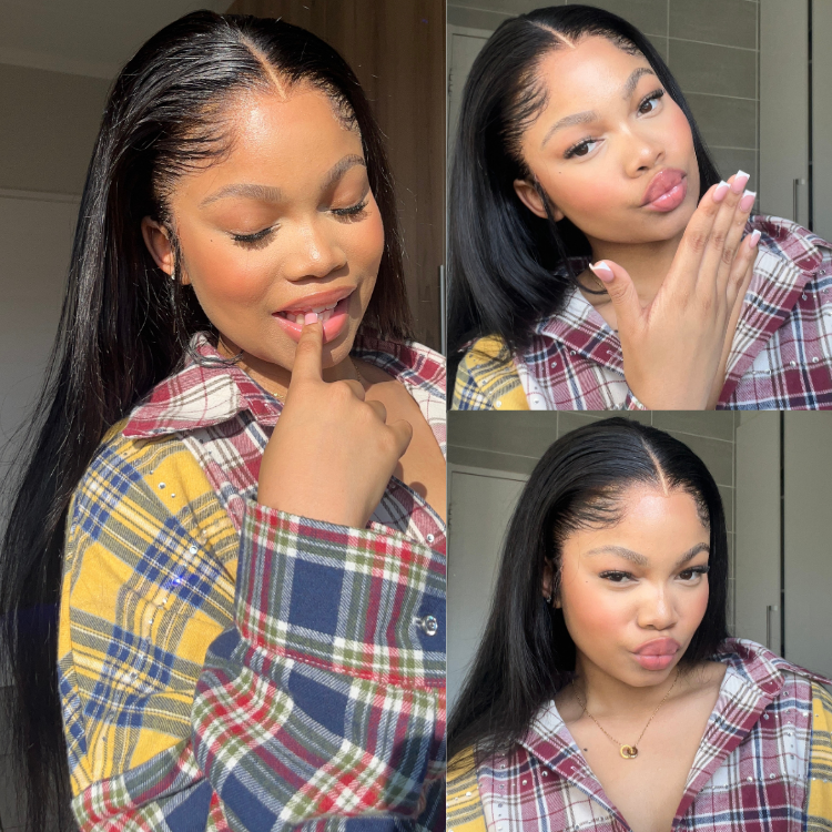 [_mee.mieee]'s Special Link NatureMAX™ Pre-do Lagos Hairline Flexi Fit Invisi Drawstring Cap Silky Straight Glueless 13x4 Frontal HD Lace Wig Pre-Cut Lace-01