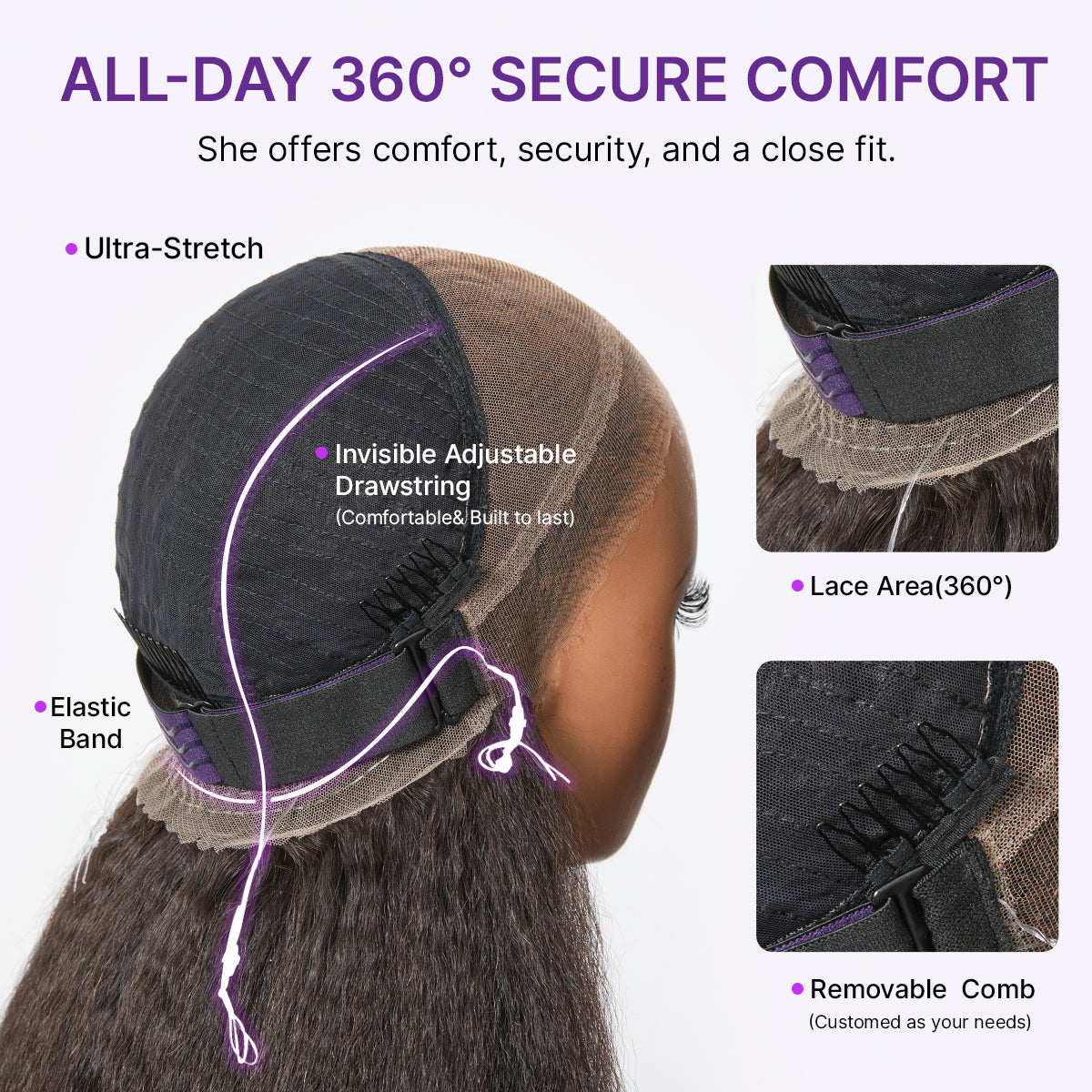 MyOwn-Fit™ 360 HD Lace Free Parting Water Wave Wig Flexi-Fit Invisi Drawstring Cap & Pre-Cut Lace-05