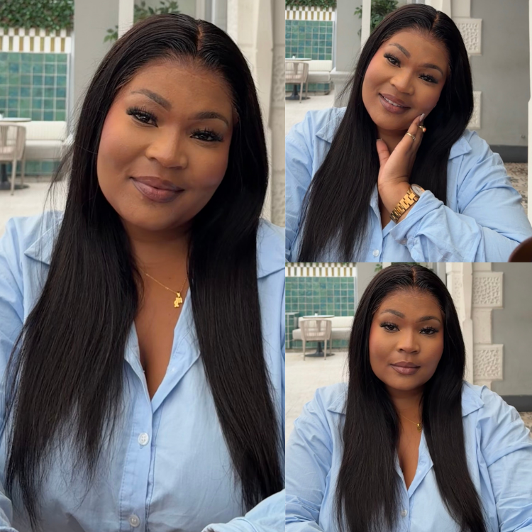 [_siphosihlee]'s Special Link PreMax Wigs - Flexi-Fit Silky Straight Invisi Drawstring Cap & HD Lace & Regular Lace Glueless 13x4 Frontal Lace Human Hair Wig Pre-Cut Lace-01