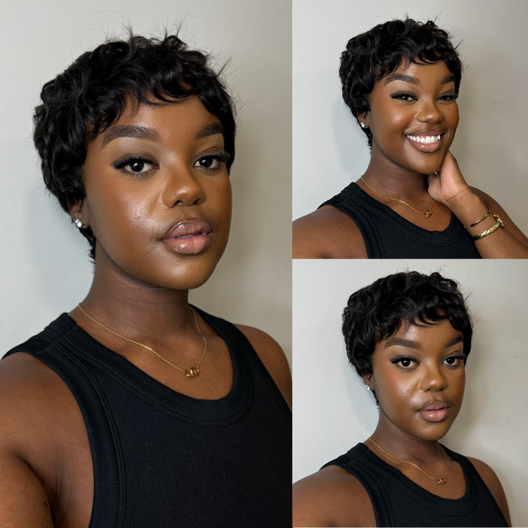 [nottsndelu]'s Special Link Throw On & Go Short Cut with Bangs Wig Ultra Comfort Cotton Cap Glueless Wig Hair Loss Friendly-18