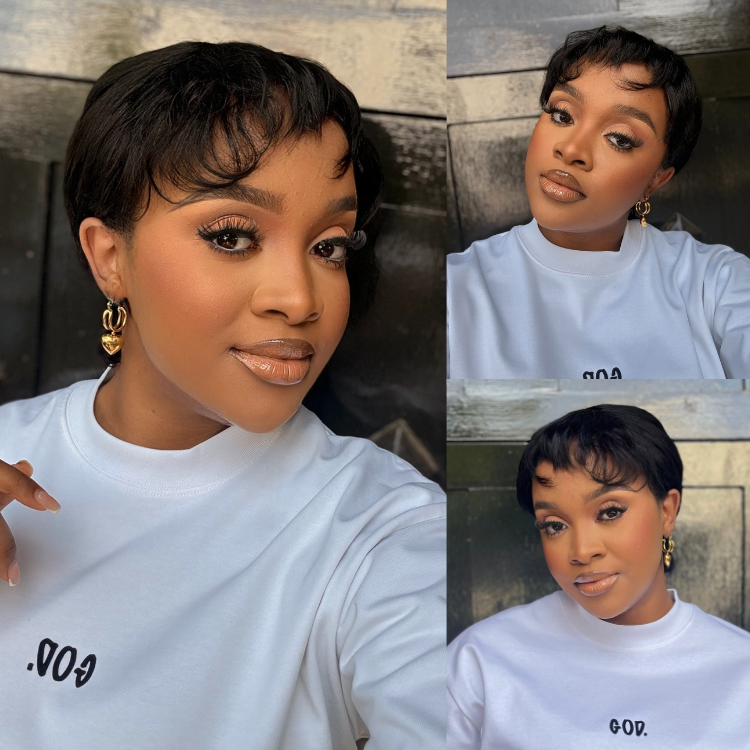 [xolatotomusic]'s Special Link Throw On & Go Short Cut with Bangs Wig Ultra Comfort Cotton Cap Glueless Wig Hair Loss Friendly-01