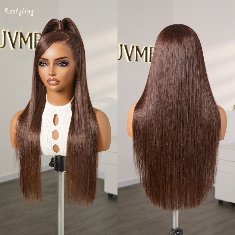 [hermosa.mp3]'s Special Link PreMax Wigs - Flexi-Fit Silky Straight Invisi Drawstring Cap & HD Lace & Regular Lace Glueless 13x4 Frontal Lace Human Hair Wig Pre-Cut Lace-06