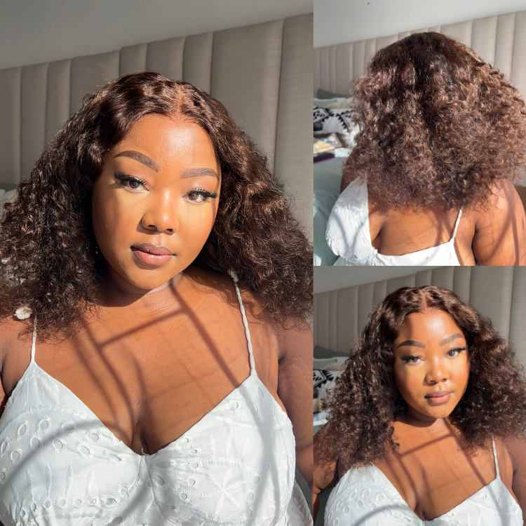 [third_one]'s Special Link VolumeMAX™ 220% Density ReadytoGo Beginner Friendly Chestnut Brown / Natural Black Glueless 5x5 Closure Lace HD Lace Curly Wig-01