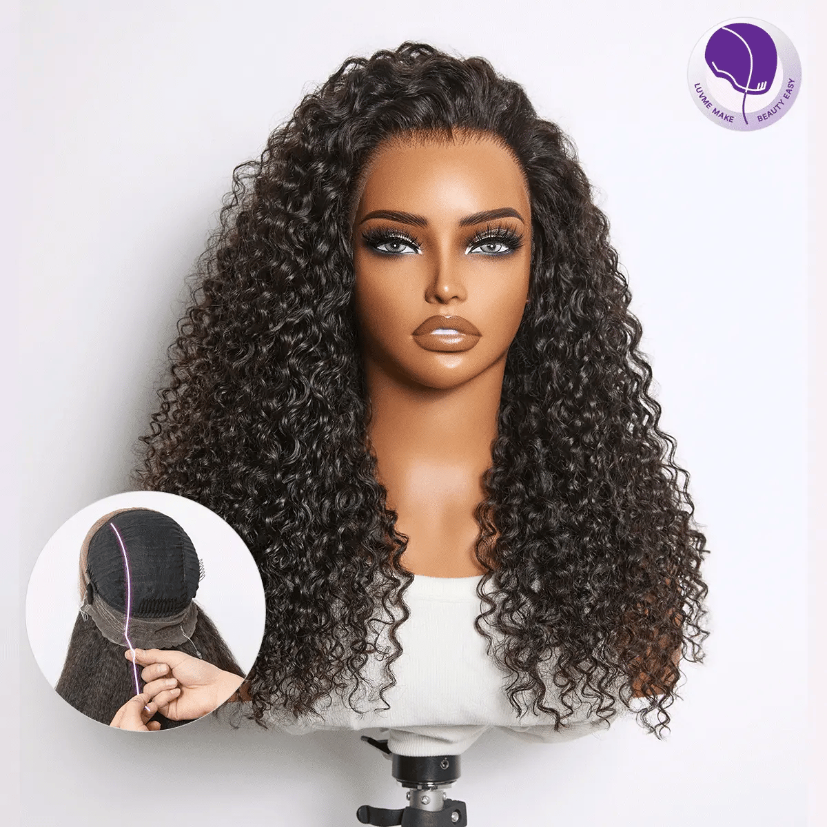 MyOwn-Fit™ 360 HD Lace Free Parting Water Wave Wig Flexi-Fit Invisi Drawstring Cap & Pre-Cut Lace-21
