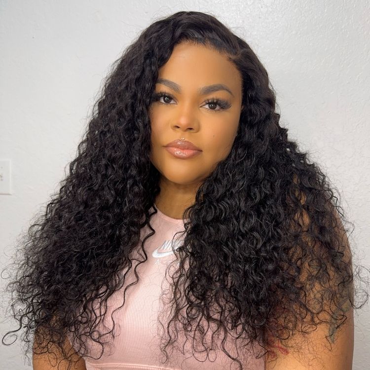 Outlet | AiryFit™ Scalp Care Wigs | Effortless Water Wave Snugfit Glueless 5x5 Closure Pre-Cut Lace Curly Wig-01