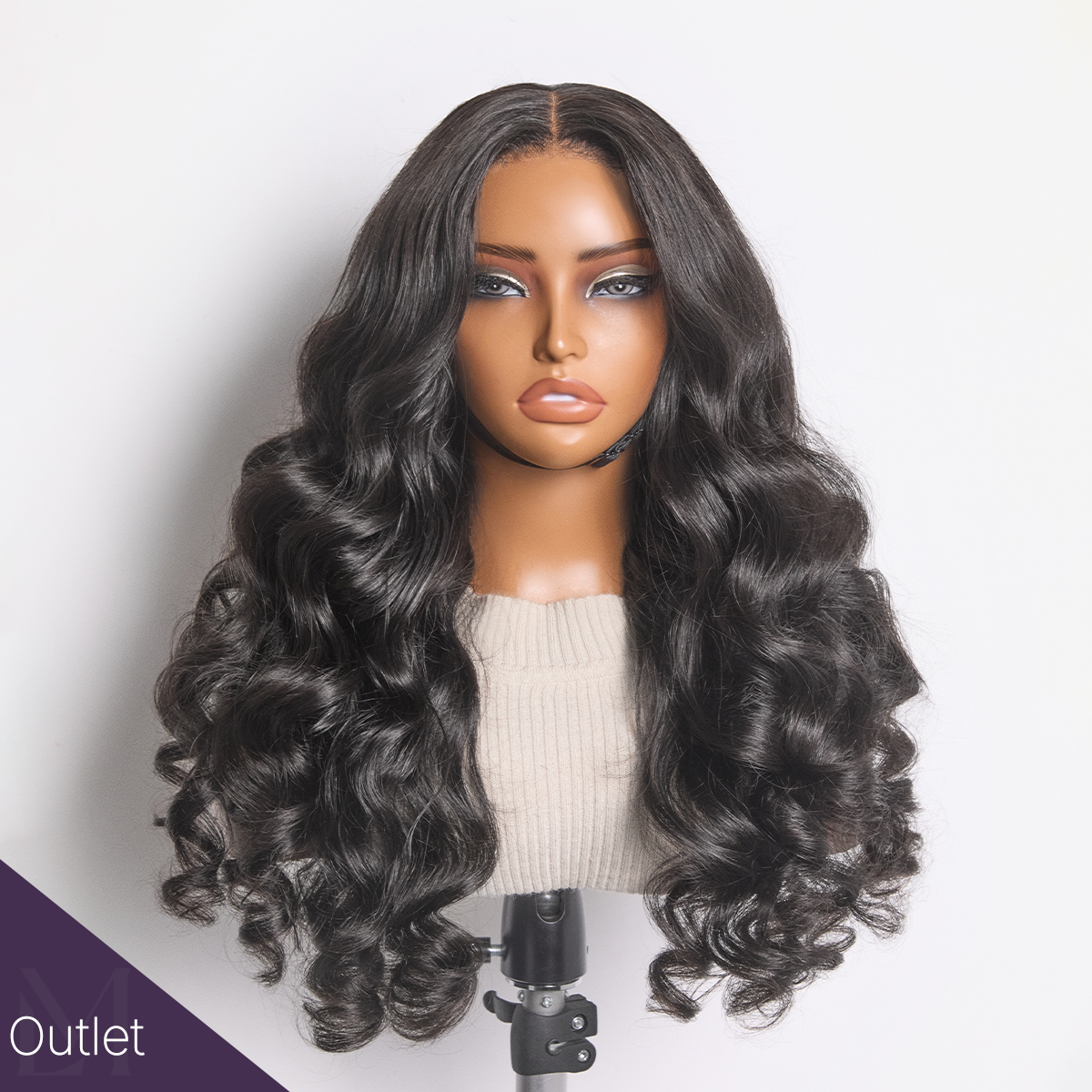 Outlet | Natural Black Body Wave 4x4 Closure Lace Glueless Mid Part SA ONLY-01