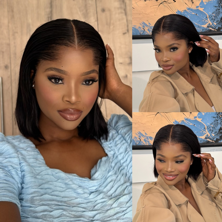 [thandolwethu_nkomo]'s Special Link NatureMAX™ Pre Lagos Hairline Flexi Fit Invisi Drawstring Cap Silky Straight Bob 13x4 Frontal HD Lace Wig Pre-Cut Lace-01