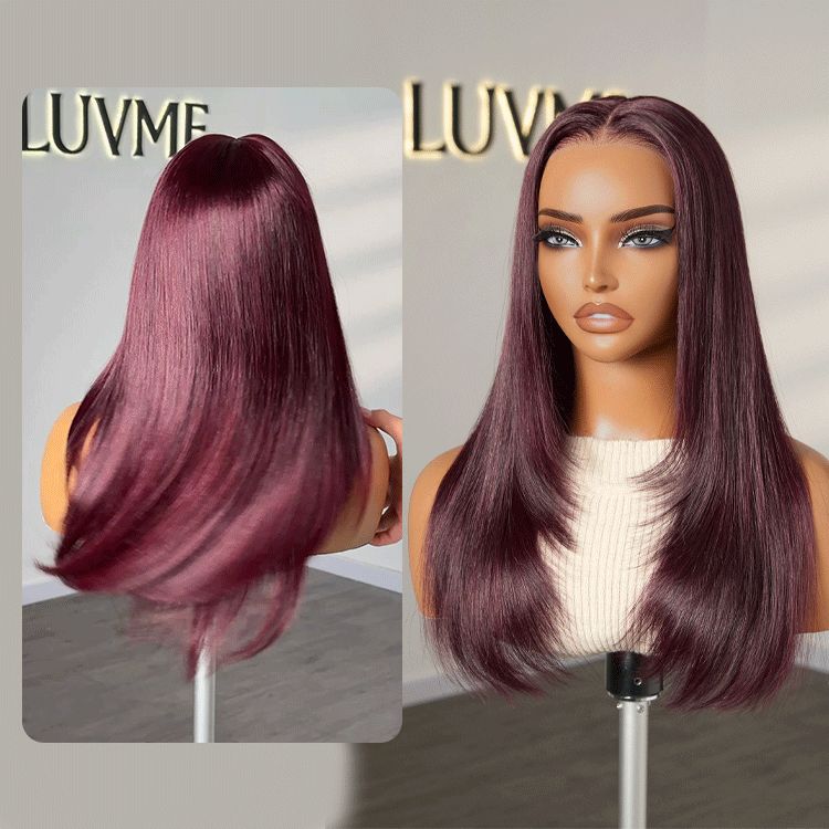 [_matshepo_]'s Special Link PreMax Wigs - Flexi-Fit Silky Straight Invisi Drawstring Cap Burgundy Glueless 13x4 Frontal Lace Human Hair Wig-03