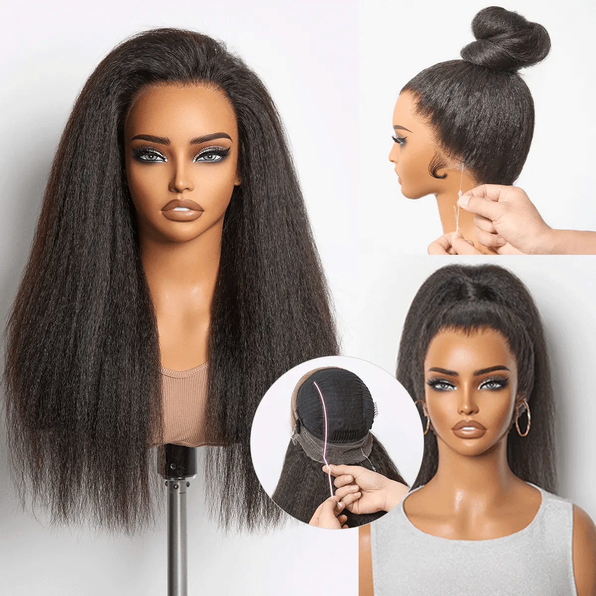 [kgauhelo_04]'s Special Link MyOwn-Fit™ 360 HD Lace Kinky Straight Wig Flexi-Fit Invisi Drawstring Cap & Pre-Cut Lace-02