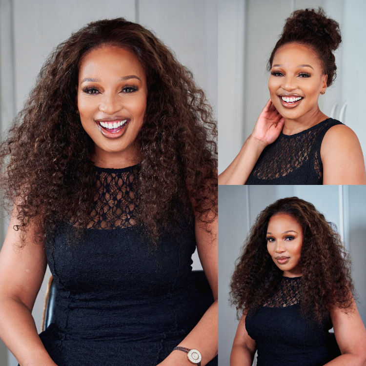 [phindilegwala_official]'s Special Link VolumeMAX™ 200% Density Brown Highlights Flexi-Fit Invisi Drawstring Cap Glueless 360 Lace Super Natural Hairline Water Wave Free Part 100% Human Hair Wig-01