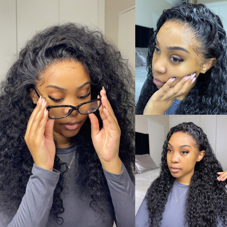 [vanessaablant]'s Special Link PreMax Wigs | Flexi-Fit Invisi Drawstring Cap 360 Lace HD Lace Natural Black & Brown Highlights Water Wave Wig Pre-Cut Lace-01