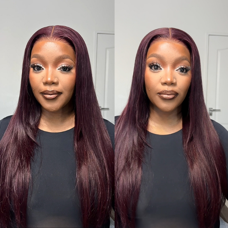 [kamo_leslie]'s Special Link PreMax Wigs - Flexi-Fit Silky Straight Invisi Drawstring Cap Burgundy Glueless 13x4 Frontal Lace Human Hair Wig-01