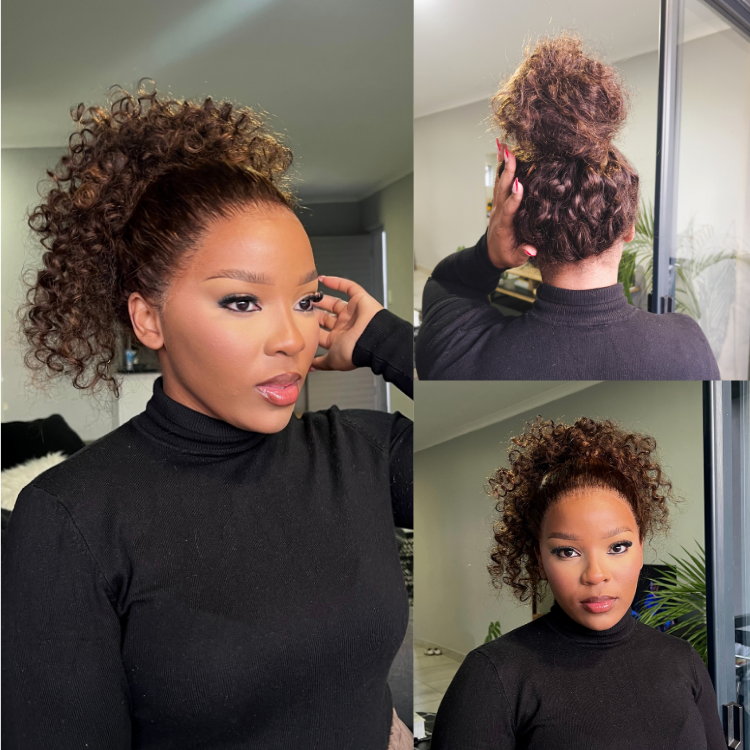 [saneriembambo]'s Special Link VolumeMAX™ 200% Density Brown Highlights Flexi-Fit Invisi Drawstring Cap Glueless 360 Lace Super Natural Hairline Water Wave Free Part 100% Human Hair Wig-01
