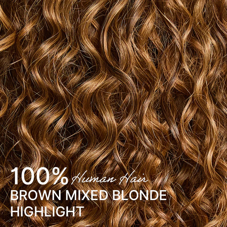 Ombre Brown Highlight Boho Braids Deep Curly Long Wig Glueless 5x5 Closure Lace with Braided Top Human Hair Wig 22 inches Pre-Cut Lace-07