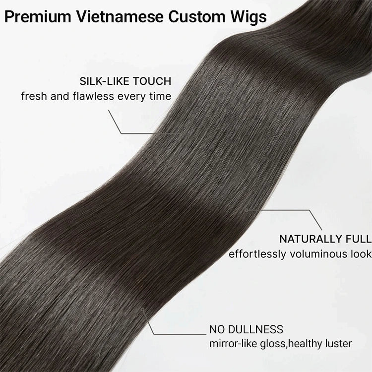 [xolatotomusic]'s Special Link Vietnamese Hair Super Double Drawn Silky Straight Bob Wig Flexi-Fit Drawstring Cap 5x5 Closure Lace-05