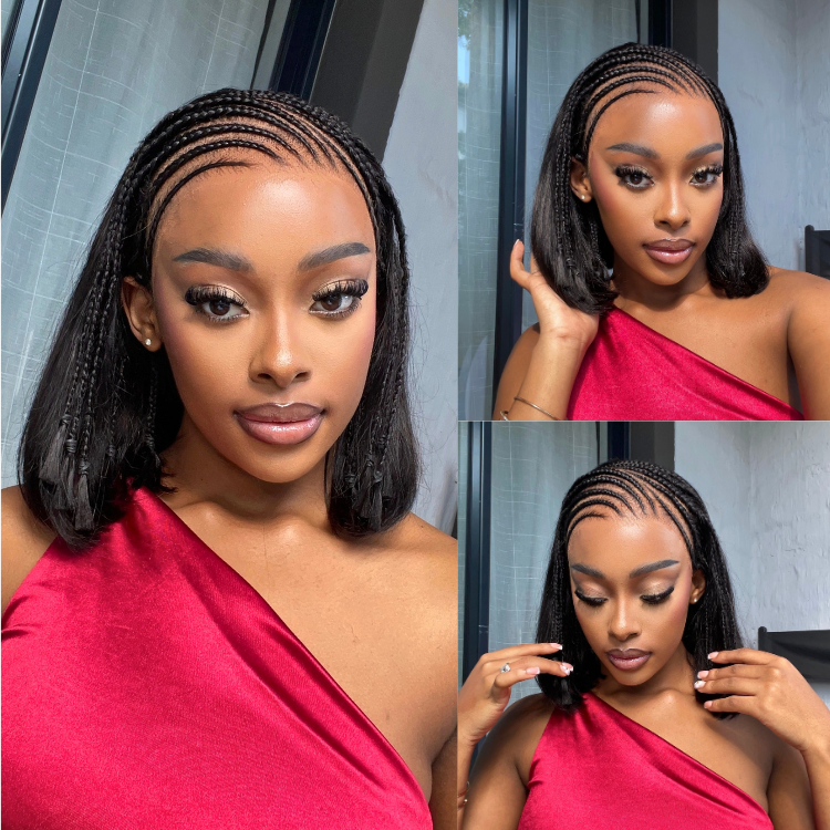 [issa_babbygirl]'s Special Link VolumeMAX™ 200% Density Boho Braids Silky Straight Bob Glueless 13x4 Frontal HD Lace Wig Pre-Cut Lace-01