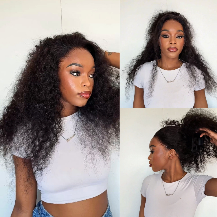 [palesakobelii]'s Special Link PreMax Wigs | Flexi-Fit Invisi Drawstring Cap 360 Lace HD Lace Natural Black & Brown Highlights Water Wave Wig Pre-Cut Lace-01