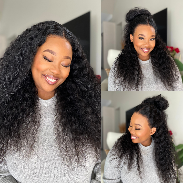 [bukeka.morobe]'s Special Link VolumeMAX™ 180% / 220% Density Water Wave Glueless Flexi-Fit Drawstring 13x4 Frontal Lace Fluffy Curly Wig Pre-Cut Lace-01
