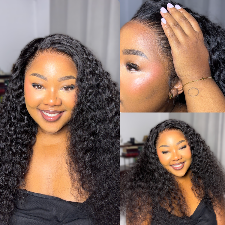 [third_one]'s Special Link PreMax Wigs | Flexi-Fit Invisi Drawstring Cap 360 Lace HD Lace Natural Black & Brown Highlights Water Wave Wig Pre-Cut Lace-01