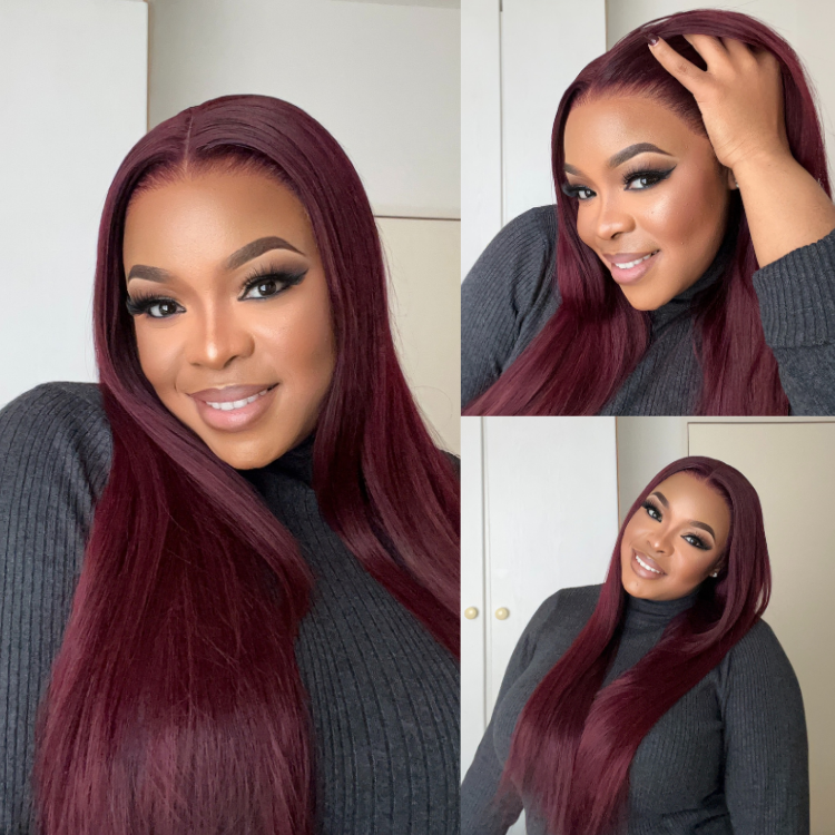 [_matshepo_]'s Special Link PreMax Wigs - Flexi-Fit Silky Straight Invisi Drawstring Cap Burgundy Glueless 13x4 Frontal Lace Human Hair Wig-01