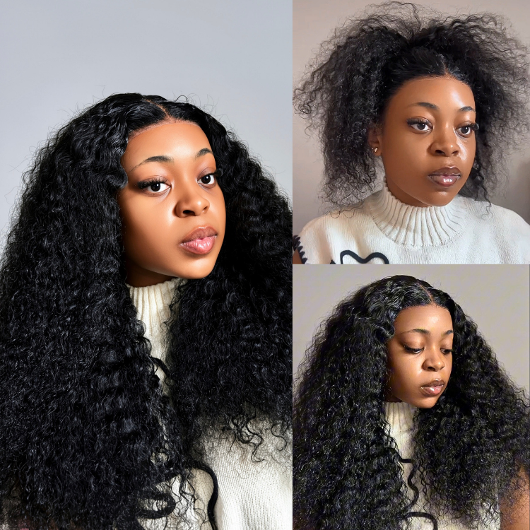 [_innocentiam_]'s Special Link VolumeMAX™ 180% / 220% Density Water Wave Glueless Flexi-Fit Drawstring 13x4 Frontal Lace Fluffy Curly Wig Pre-Cut Lace-01