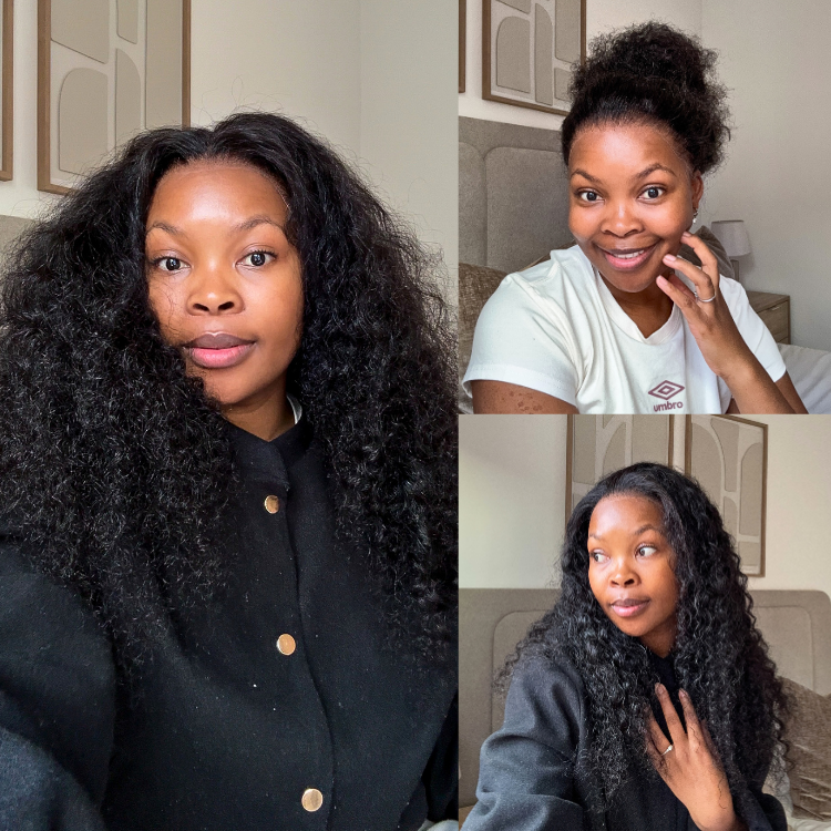 [mrs.minnie_m]'s Special Link PreMax Wigs | Flexi-Fit Invisi Drawstring Cap 360 Lace HD Lace Natural Black & Brown Highlights Water Wave Wig Pre-Cut Lace-01