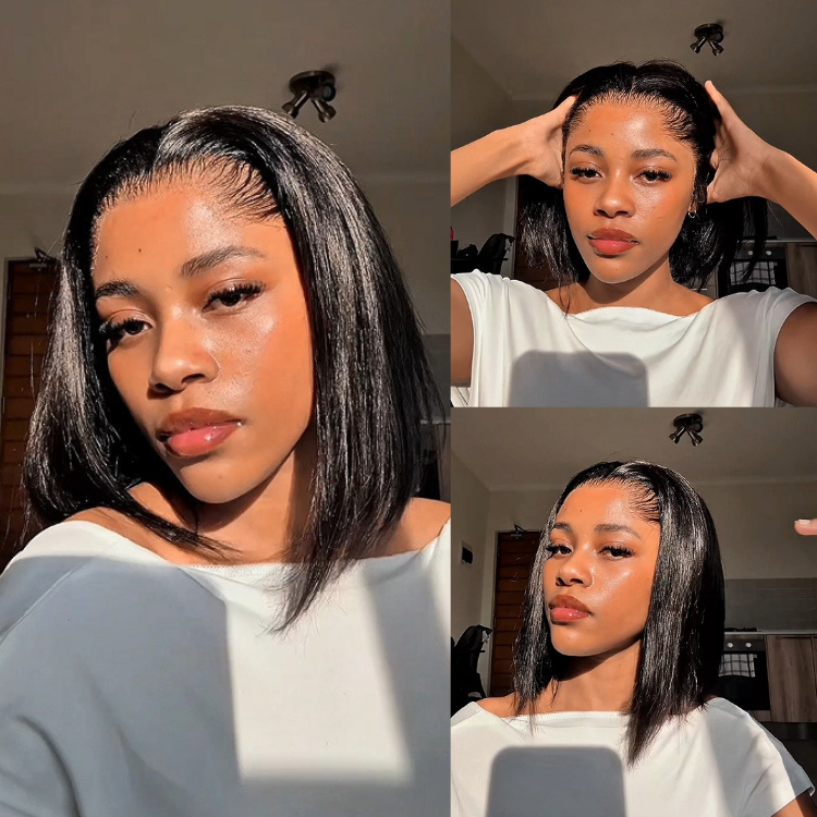 [thando.wolf]'s Special Link Pre-do Lagos Hairline Flexi Fit Invisi Drawstring Cap Silky Straight Bob 13x4 Frontal HD Lace Wig Pre-Cut Lace-01