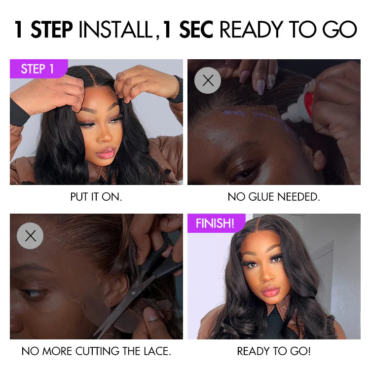 [zezethu_mniki]'s Special Link PreMax Wigs - Ready to Go 180% Density Burgundy Glueless Minimalist HD Lace Short Bob Wig Pre-Cut Lace-12