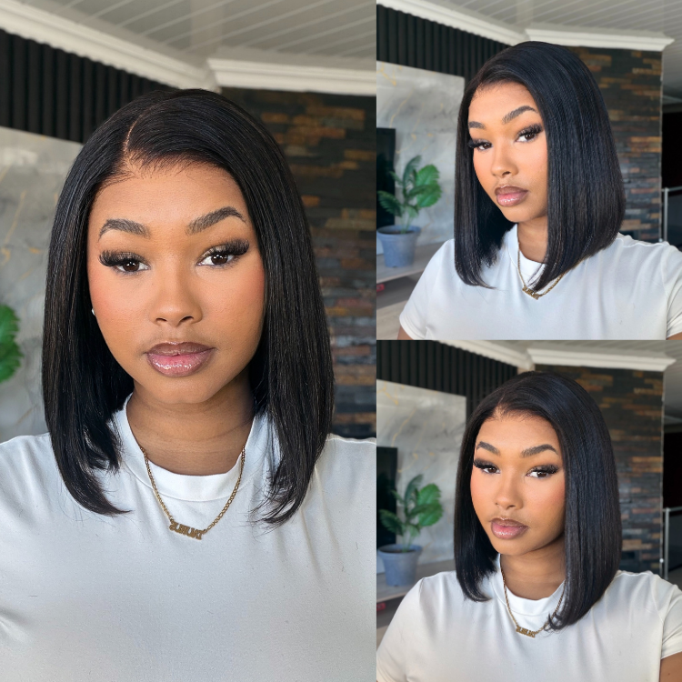 [beyonda_xx]'s Special Link NatureMAX™ Silky Blunt Cut Bob Glueless Ear-to-ear 13x4 HD Lace Front Wig Pre-Cut Lace Flexi-Fit Drawstring Cap-01