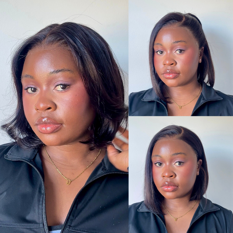 [octaviamua_]'s Special Link NatureMAX™ Silky Blunt Cut Bob Glueless Ear-to-ear 13x4 HD Lace Front Wig Pre-Cut Lace Flexi-Fit Drawstring Cap-01