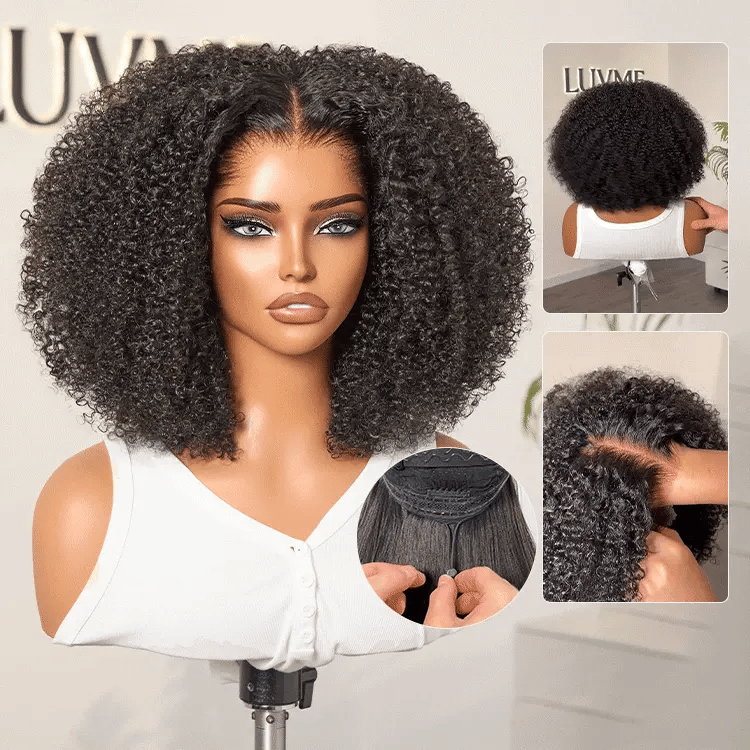 [lathithaaa.nduvane]'s Special Link Pre-do Lagos Hairline Flexi Fit Invisi Drawstring Cap 250% Density Natural Black Jerry Curl Glueless 13x4 Frontal HD Lace 14 inches Wig Pre-Cut Lace-02