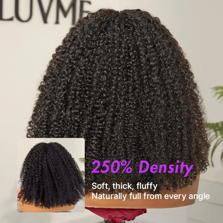 [vanessaablant]'s Special Link VolumeMAX™ 250% Density Flexi Fit Invisi Drawstring Cap Glueless 13X4 Frontal Lace HD Lace Kinky Curly Wig-05