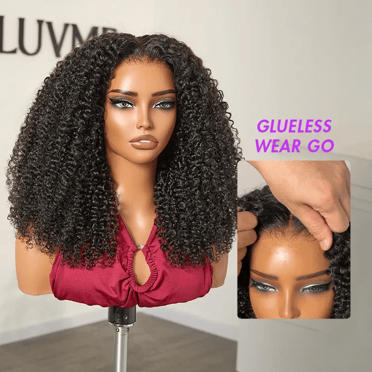 [noluuu_]'s Special Link VolumeMAX™ 250% Density Flexi Fit Invisi Drawstring Cap Glueless 13X4 Frontal Lace HD Lace Kinky Curly Wig-04