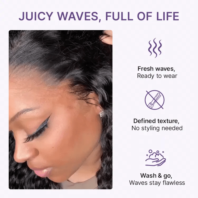 [tumi_is]'s Special Link VolumeMAX™ 180% / 220% Density Water Wave Glueless Flexi-Fit Drawstring 13x4 Frontal Lace Fluffy Curly Wig Pre-Cut Lace-07