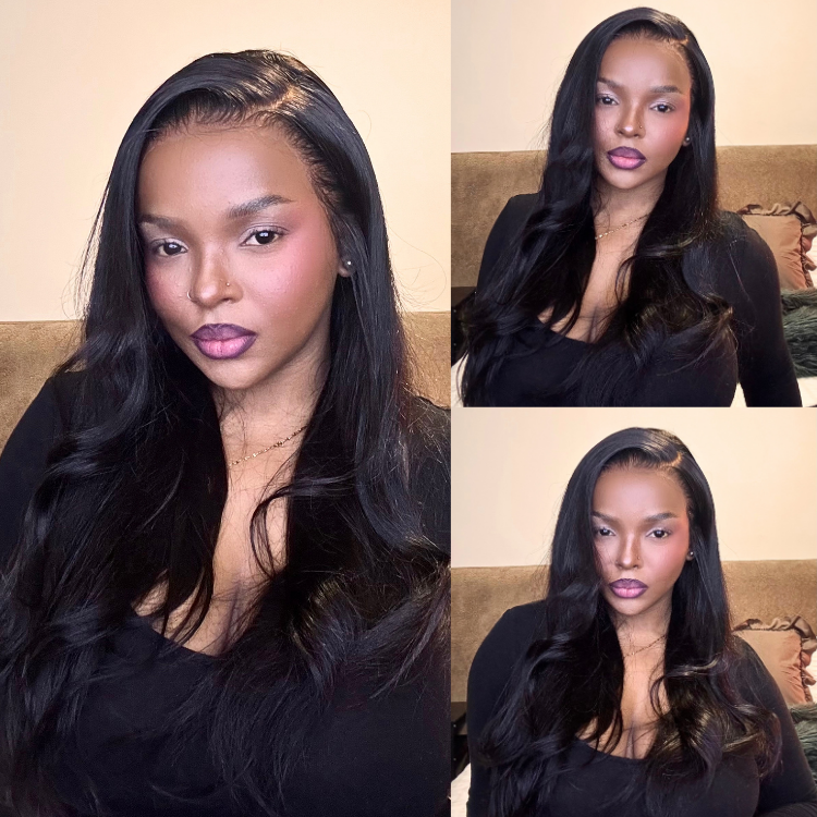 [hermosa.mp3]'s Special Link PreMax Wigs - Flexi-Fit Silky Straight Invisi Drawstring Cap & HD Lace & Regular Lace Glueless 13x4 Frontal Lace Human Hair Wig Pre-Cut Lace-01