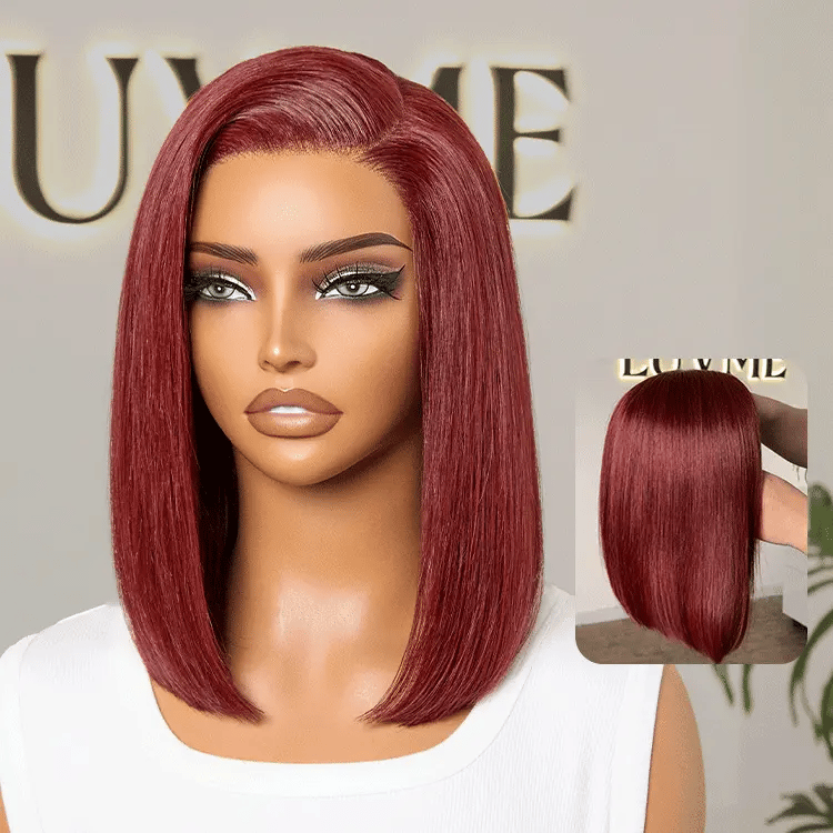 [ntsakisii.m]'s Special Link PreMax Wigs - Ready to Go 180% Density Burgundy Glueless Minimalist HD Lace Short Bob Wig Pre-Cut Lace-03