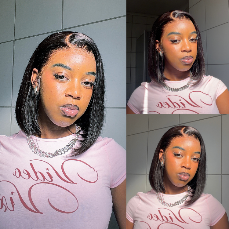 [itss_karie]'s Special Link NatureMAX™ Silky Blunt Cut Bob Glueless Ear-to-ear 13x4 HD Lace Front Wig Pre-Cut Lace Flexi-Fit Drawstring Cap-01