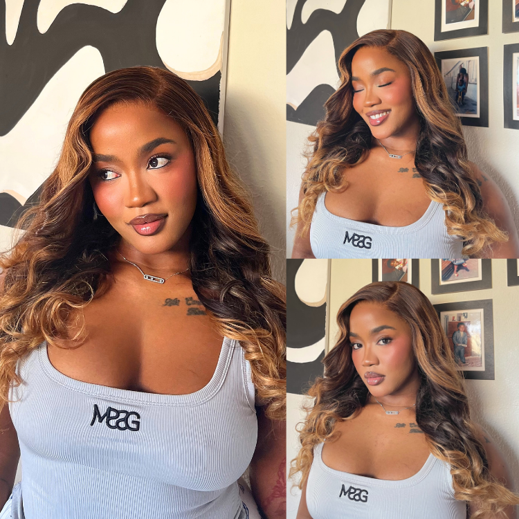[azeegreen]'s Special Link Luvme All-Day Comfort™ Wig 180% Density Sun-Kissed Blonde Ombre Highlight Loose Body Wave Glueless 7x6 Closure HD Lace Wig Pre-Cut Lace-01